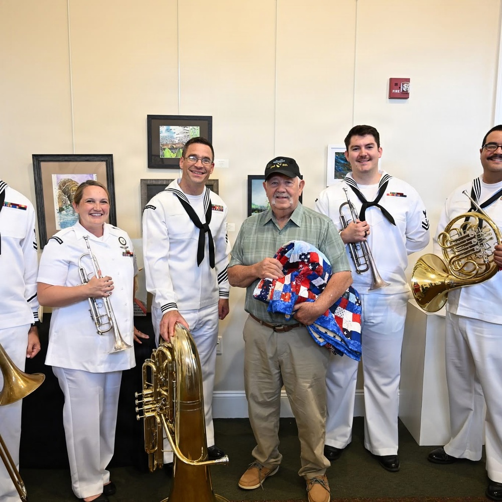 The U.S. Fleet Forces Band Performs at a Quilts of Valor Ceremony