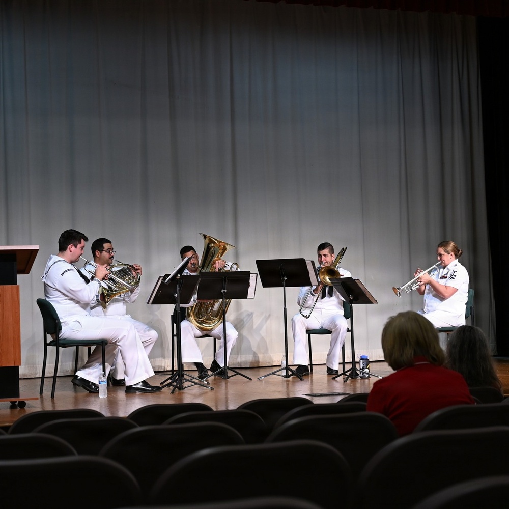 The U.S. Fleet Forces Band Performs at a Quilts of Valor Ceremony