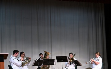 The U.S. Fleet Forces Band Performs at a Quilts of Valor Ceremony