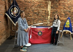 DLA Troop Support embroiderers celebrate 250 years of American flag making at Betsy Ross House