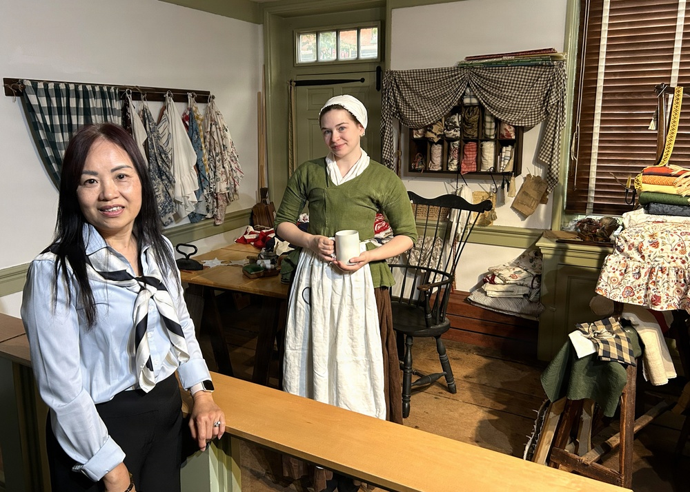 DLA Troop Support embroiderers celebrate 250 years of American flag making at Betsy Ross House