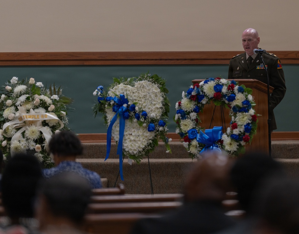 Command Sgt. Maj. Curtis Brown (Ret.) Fort Bliss Funeral