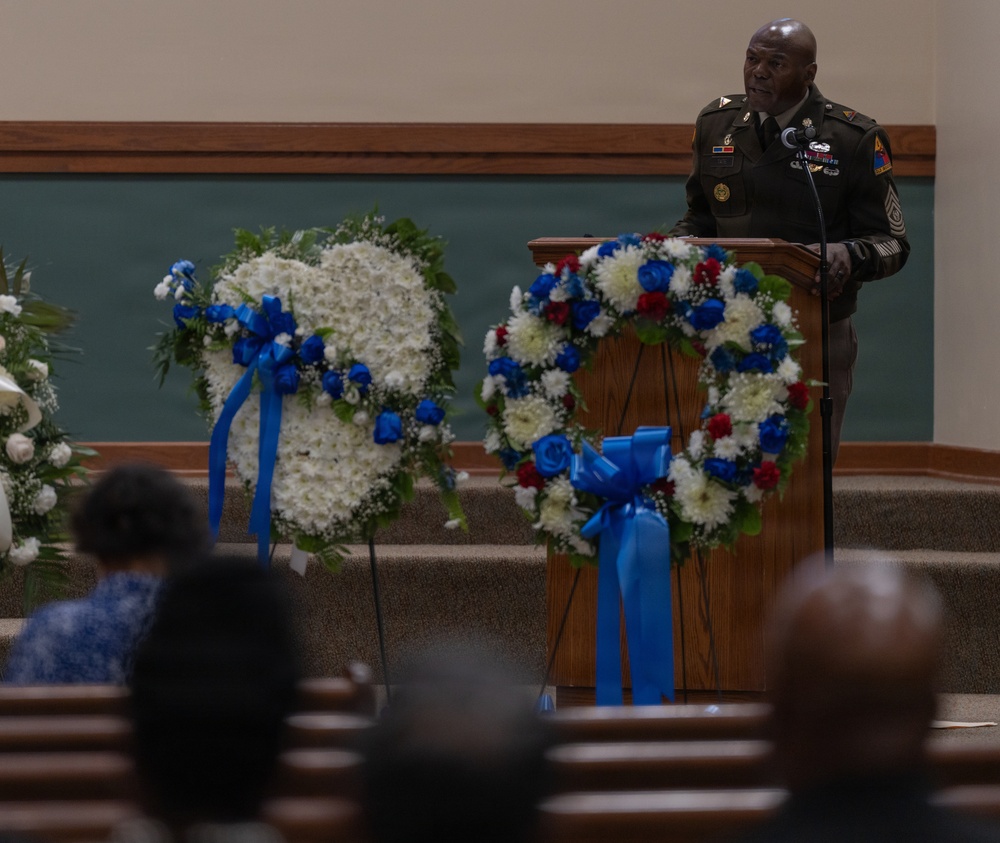 Command Sgt. Maj. Curtis Brown (Ret.) Fort Bliss Funeral