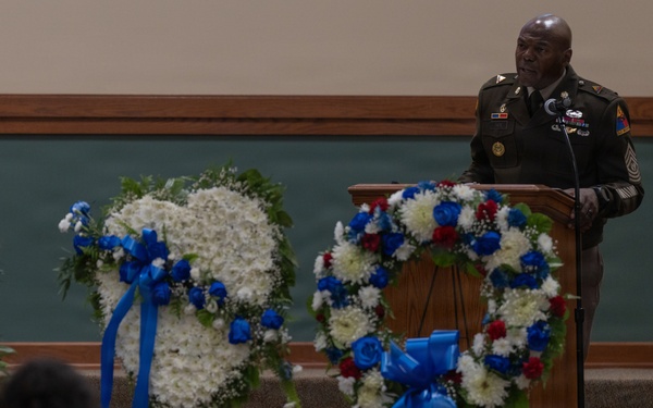 Command Sgt. Maj. Curtis Brown (Ret.) Fort Bliss Funeral