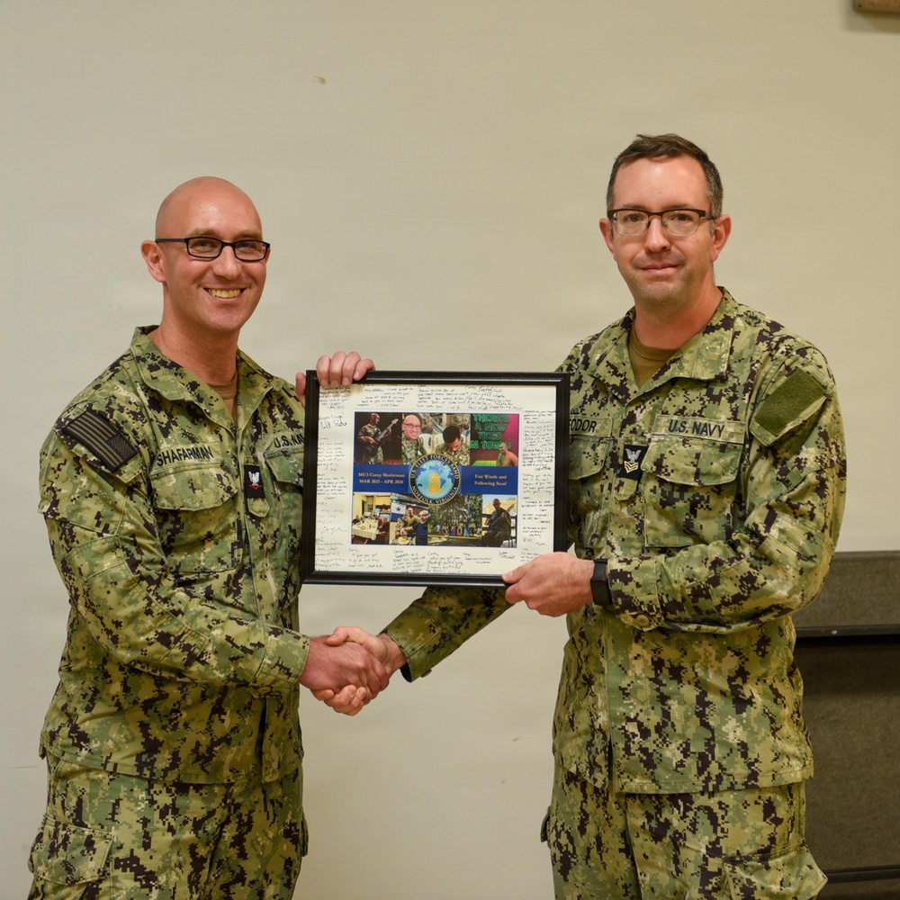 The U.S. Fleet Forces Band Bids Farewell to Musician 3rd Class Corey Shafarman