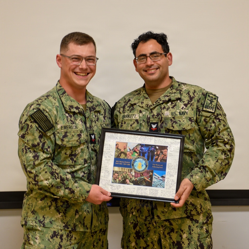The U.S. Fleet Forces Band Bids Farewell to Musician 2nd Class Michael Barkett