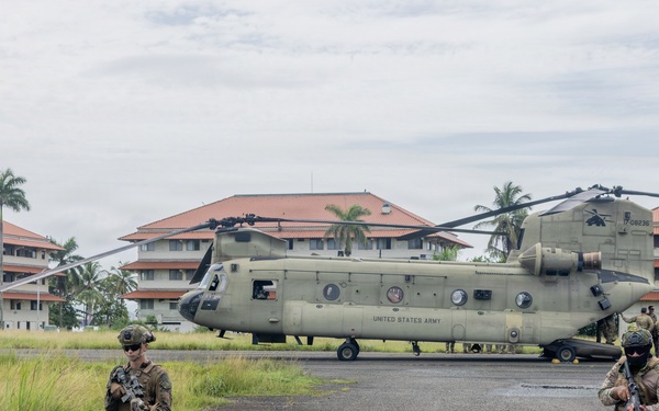 PANAMAX-26: V1/6, Partner forces conduct helicopter loading and security drills