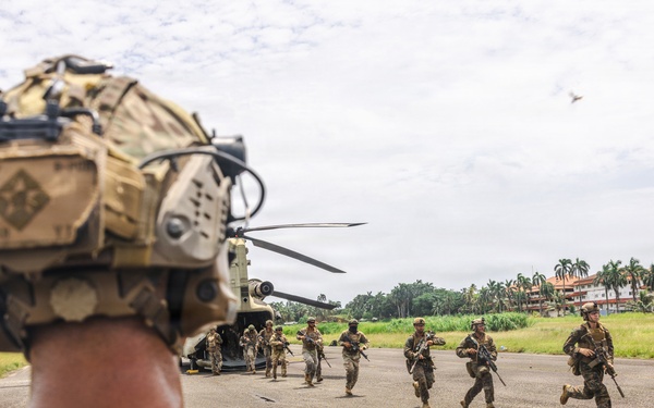 PANAMAX-26: V1/6, Partner forces conduct helicopter loading and security drills