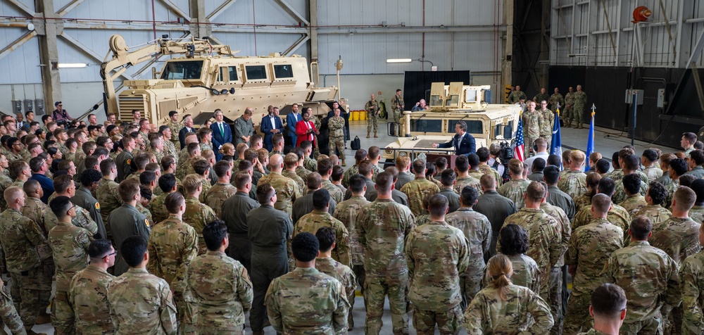 Leaders Christen Joint Base Lindsey Graham