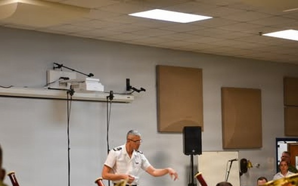 The U.S. Fleet Forces Band Hosts a Joint Rehearsal with the French Navy Band