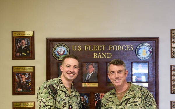 Musician 2nd Class Kohl Blint Reenlistment