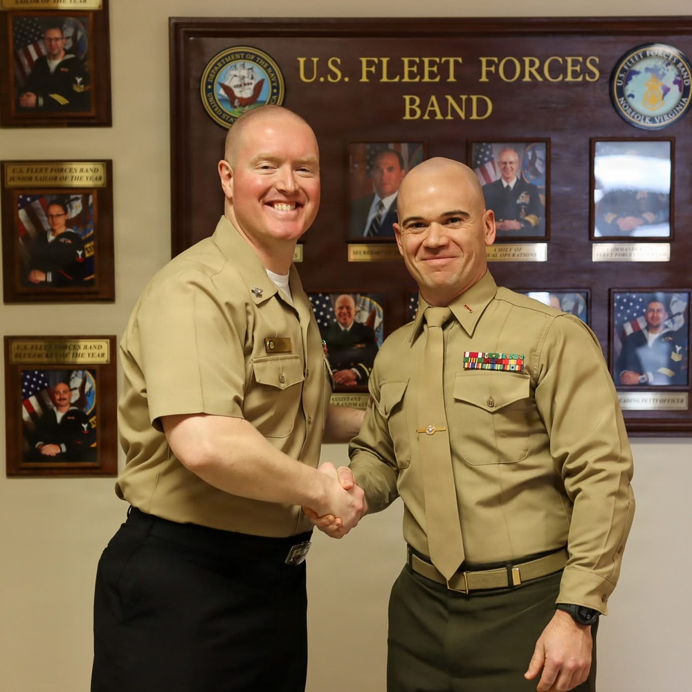 Musician 1st Class Jordan Witt Reenlistment