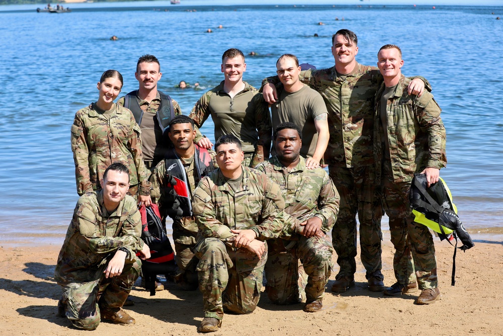 Army Reserve Engineers conduct Helocast operations during Northern Strike 26-2