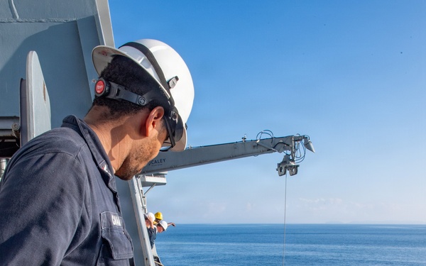 Sailor Oversees Small Boat Operations