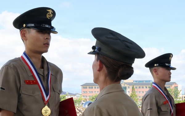 MARFORK commander attends ROKMC boot camp graduation