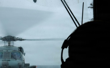 John Finn Conducts Flight Quarters