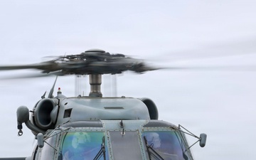 John Finn Conducts Flight Quarters
