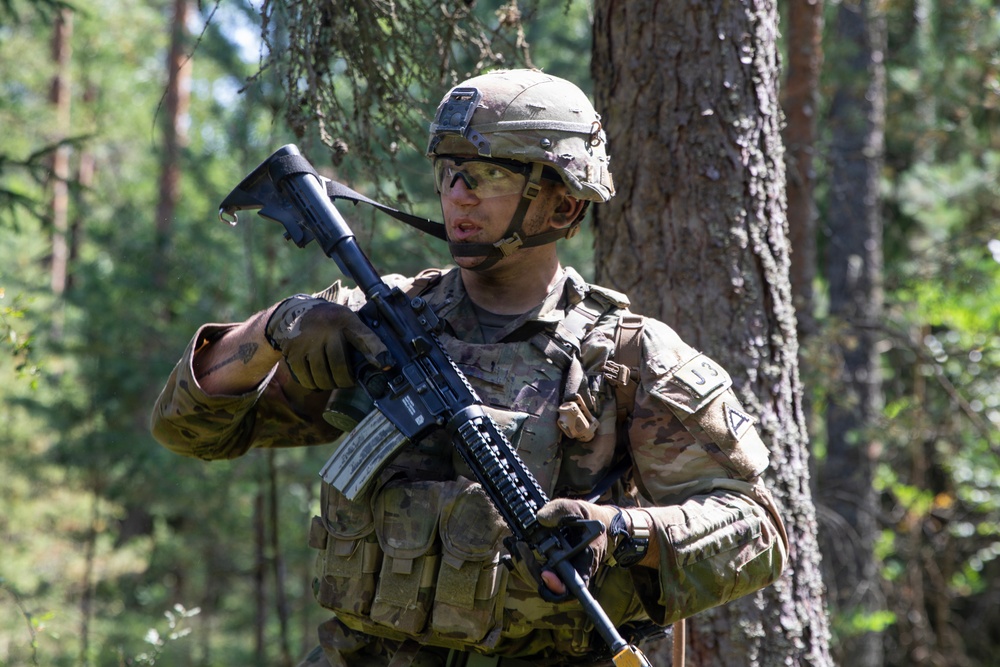 USAREUR-AF Best Squad Competition patrol lane