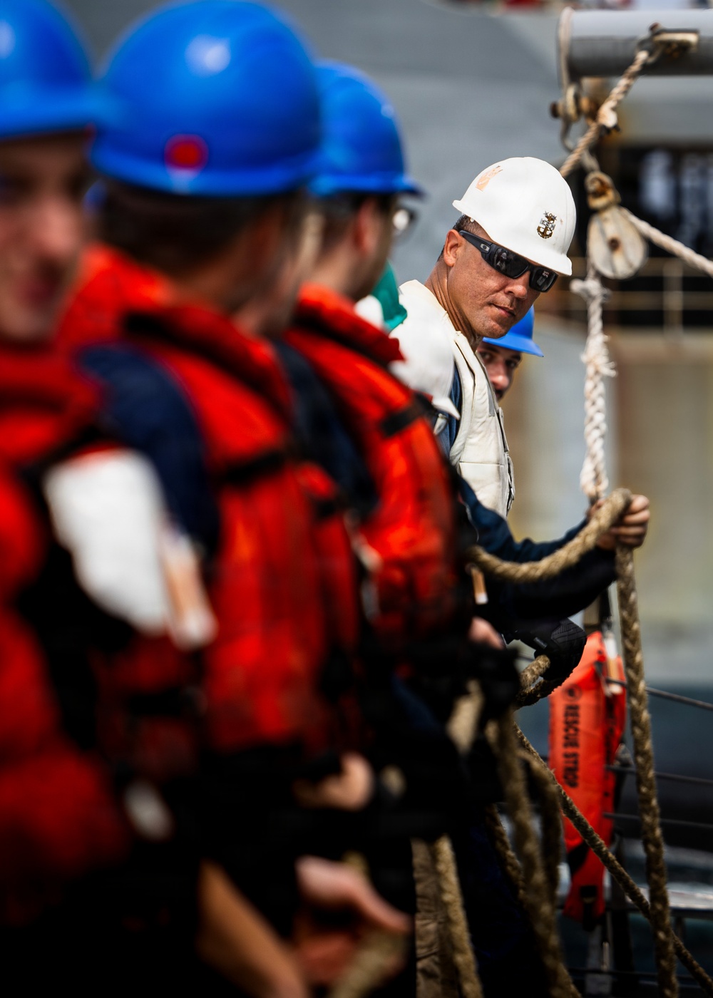 Replenishment-at-sea Aboard USS Ross (DDG 71)