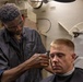 John Paul Jones Sailor Gives Haircut