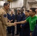 VADM Renshaw, NAVCENT, Visits USS George H.W. Bush