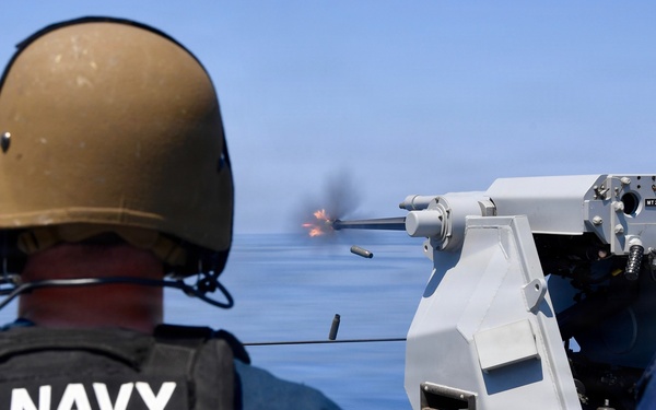 USS Mount Whitney Live Fire Exercise
