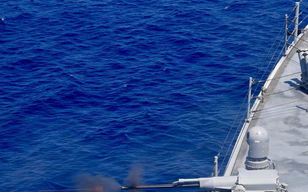 USS Mount Whitney Live Fire Exercise