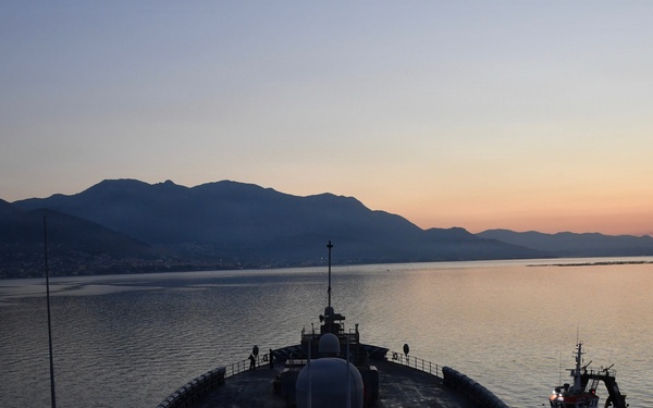 USS Mount Whitney Departs Gaeta, Italy for INSURV