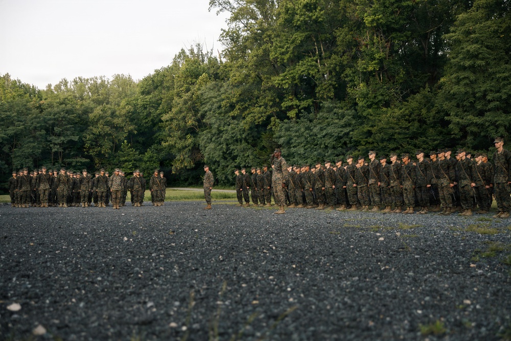 Lima Company Eagle, Globe, and Anchor ceremony