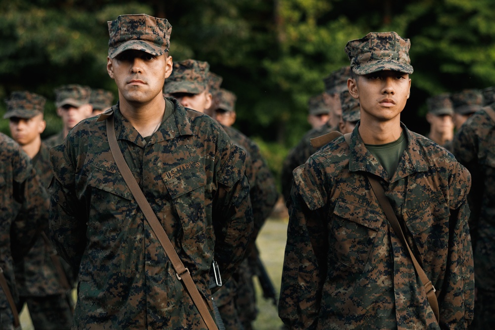 Lima Company Eagle, Globe, and Anchor ceremony