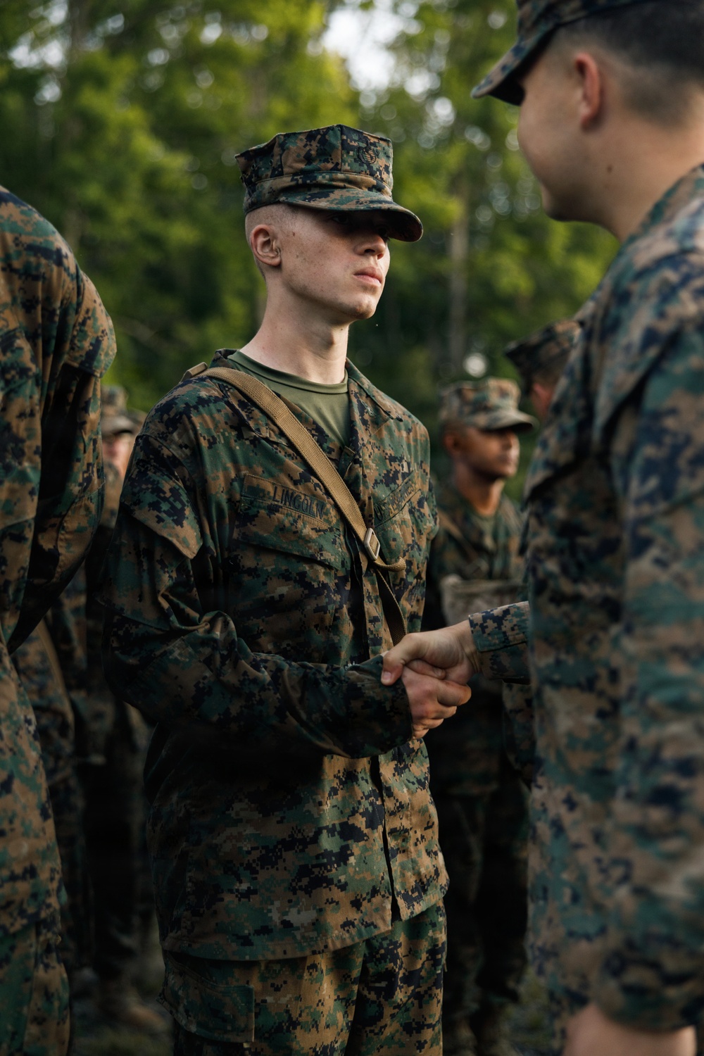 Lima Company Eagle, Globe, and Anchor ceremony