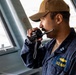 PCU John F. Kennedy Conducts a Ship-Turn Evolution