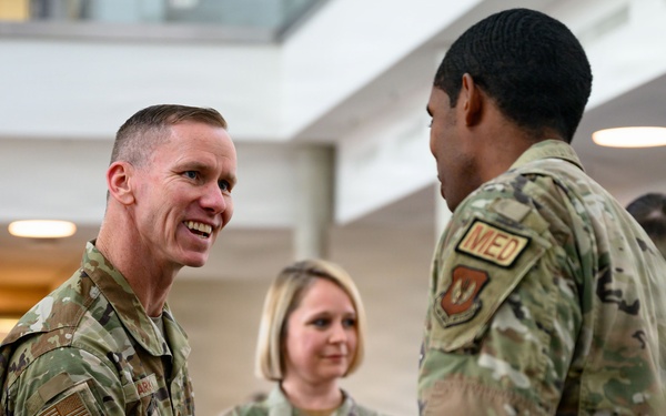 Spangdahlem Air Base command chief tours 52nd Medical Group facilities