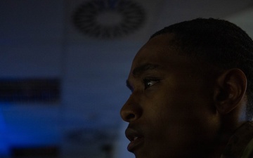 Airman performs command post duties at Spangdahlem AB
