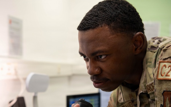 52nd Fighter Wing Command Post uses mass notification loudspeaker at Spangdahlem AB