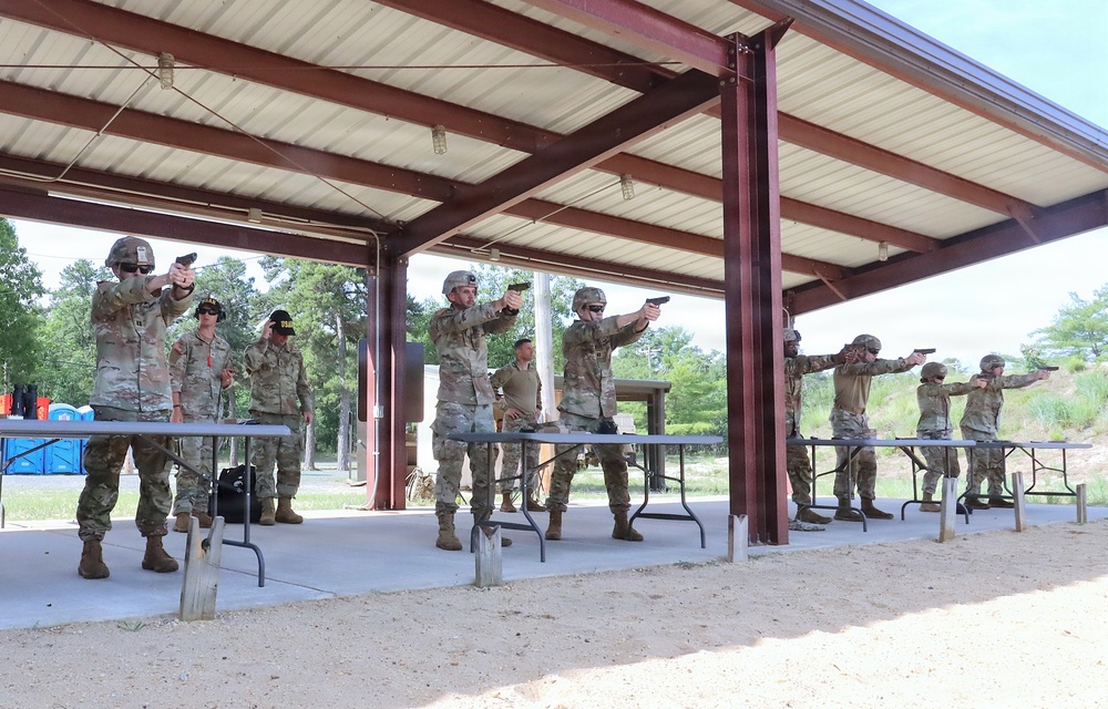 U.S. CIOR MILITARY COMPETITION TEAM PISTOL MARKSMANSHIP PRACTICE AT JB MDL