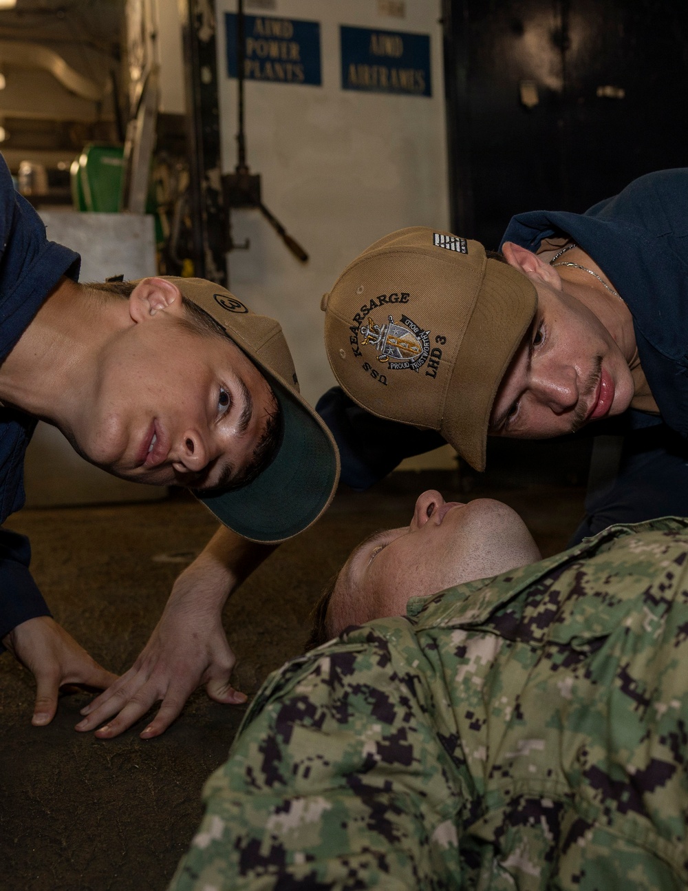 Kearsarge Conducts a Medical Drill