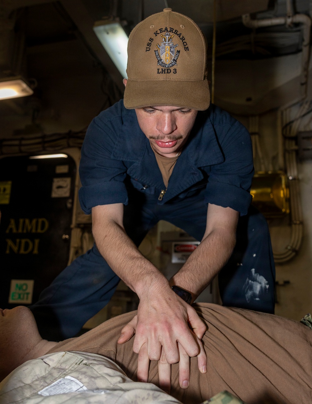Kearsarge Conducts a Medical Drill