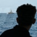 U.S. Coast Guard and partner nations conduct a pursuit exercise at sea during PANAMAX 2026
