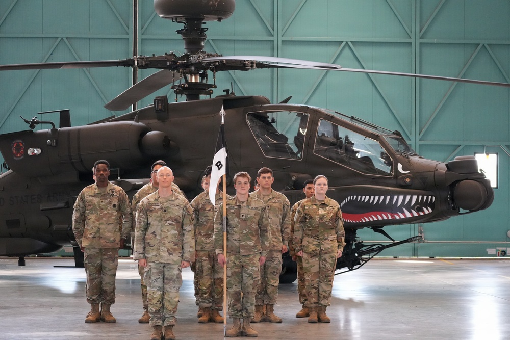 Bravo Company, 2-159th Attack Battalion, 12th Combat Aviation Brigade Change of Command