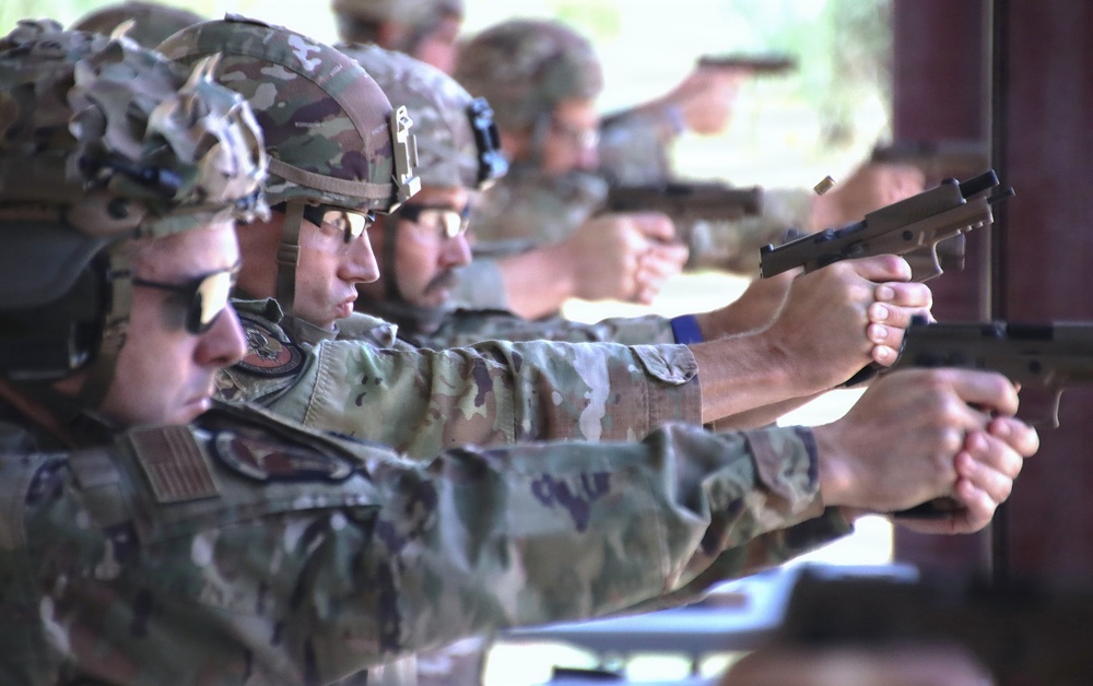 U.S. CIOR MILITARY COMPETITION TEAM PISTOL FIRING LINE AT JB MDL