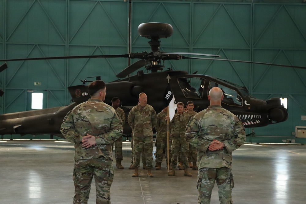 Bravo Company, 2-159th Attack Battalion, 12th Combat Aviation Brigade Change of Command