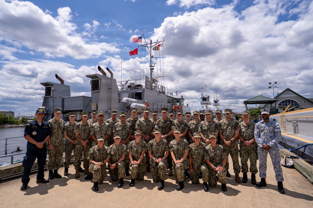 U.S. Naval Academy midshipmen participate in summer training ashore and aboard Yard Patrol (YP) craft as part of the U.S. Naval Academy's “YP NEXT” effort