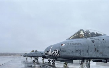 A-10 Thunderbolt II sits on the ramp during Exercise Trojan Cheddar