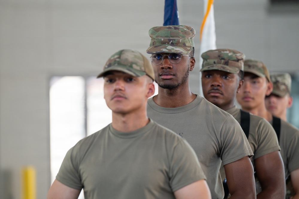 Maxwell Honor Guard conducts training to sharpen skills.