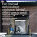 A promotional or informational image featuring a worker using a pressure washer or spray equipment inside an industrial bay or hangar doorway. Overlaid text emphasizes the importance of aircraft maintenance and inspection for military or aviation wing operations. The setting appears to be a maintenance facility supporting aircraft readiness for training and federal missions.