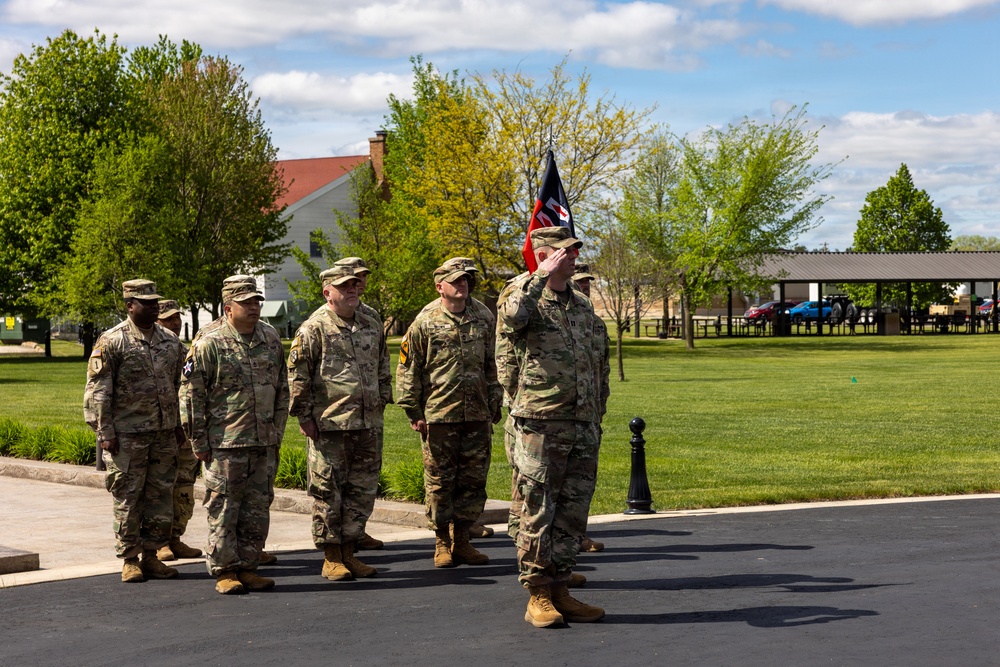 Incoming Commander Announces Completion of Ceremony