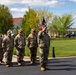 Incoming Commander Announces Completion of Ceremony