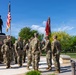 CSM Passes Guidon to Outgoing Commander