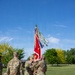 Outgoing Commander Passes Guidon to Brigade Commander